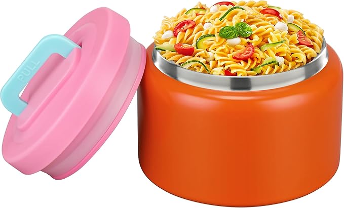 MAISON HUIS 8oz Soup Thermo Wide Mouth Vacuum Insulated Thermo Food Jar, Leak Proof Stainless Steel Thermo for Hot&Cold Food Kids Food Lunch Soup Container for School Travel