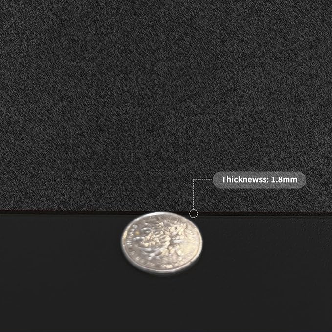 Mat for Dresser Top - 22x60 Inch Waterproof Easy to Clean Can Conceal Flaws Protector The Table Top from Scratches Used for Coffee Table Dresser(Black+Black 22x60)