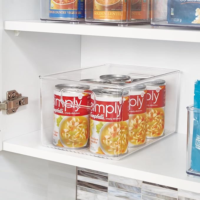 InterDesign iDesign Recycled Plastic Pantry Storage Bin – Linus Collection - Clear