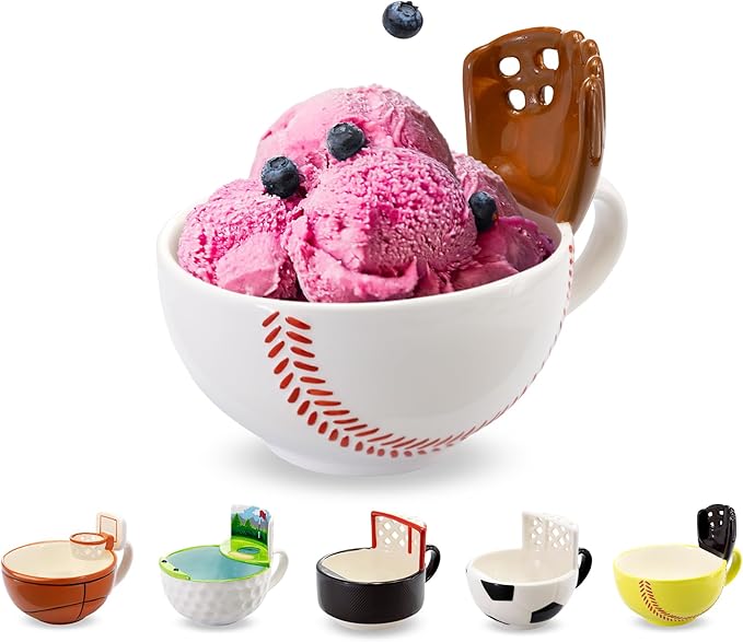 MAX'IS Creations The Mug with a Glove, Baseball Mug Coach Gifts Novelty Funny Coffee Mugs Kids Christmas Sports Baseball Gifts for Boys 8-12 12-14 Men Mom Gift Accessories, 16oz