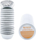 Gifbera Mini Foil Baking Cups Silver, 300-Count Bright Foil Paper Silver Cupcake Liners Mini Size
