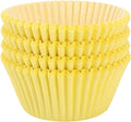 Baking Cups, 100 pieces Paper Cupcake Wrappers Nonstick Muffin Molds Baking Cup Holders for Wedding, Birthday, Baby Shower or Holiday Party (Yellow)
