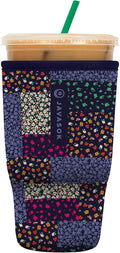 Sok It JavaSok Iced Coffee & Cold Soda Insulated Neoprene Cup Sleeve (Flower Patch, Large: 30-32oz)