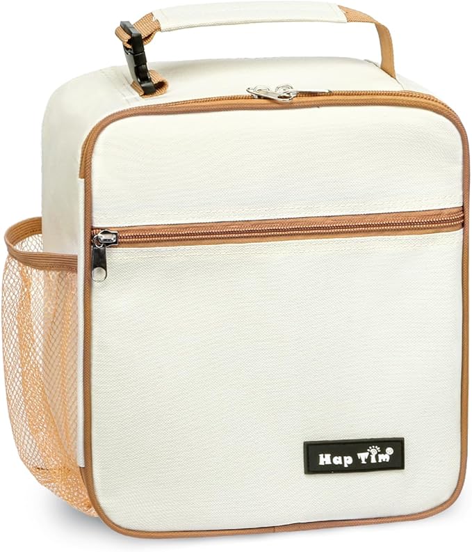 Hap Tim Insulated Lunch Bag Women, Reusable Lunch Box for Women & Men, Adluts Lunchbox for Work, Portable Lunchbag（18654-BE）