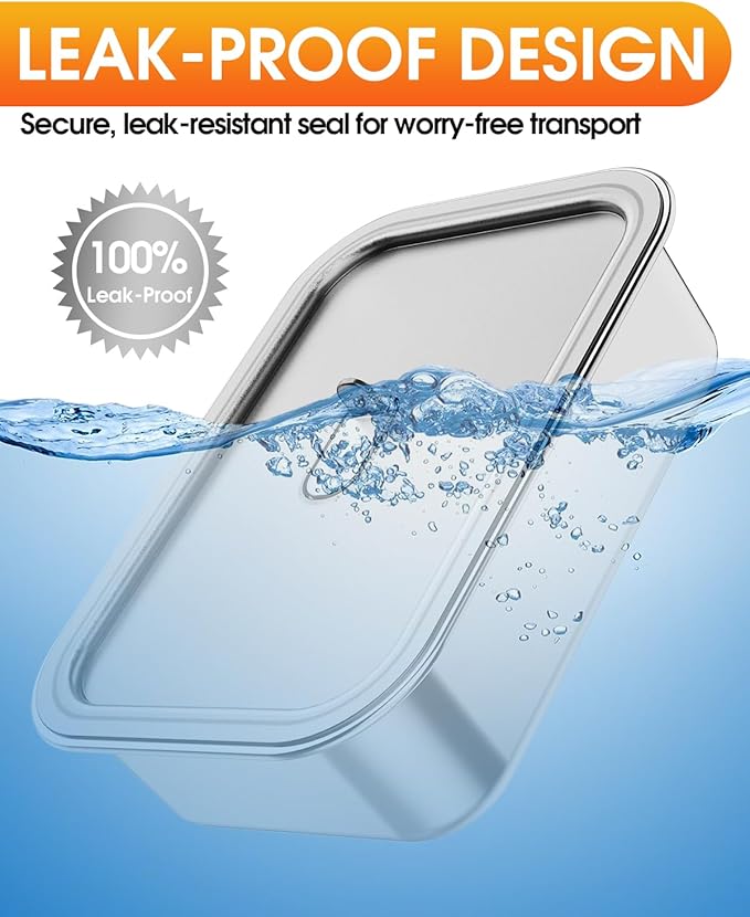 Cordless Electric Lunch Box 1100ML Stainless Steel Container