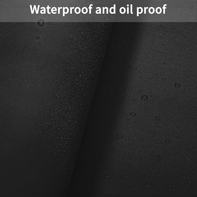 Leather Dresser Cover,1.8mm Thick,14x66 Inch,Dresser Protector Top,Dresser Top Protector,Dresser Cover Top,Dresser Top Cover,Dresser Cover Top for Bedroom.(Black+Gray,14x66)