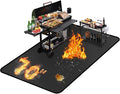70 ×48 inches Under Grill Mat Fit Blackstone 28in & 36in Griddle/ Griddle Mat for Blackstone, Fireproof Indoor Fireplace Mat Fire Pit Mat BBQ Mats Grill Pads to Protect Deck Patio Smokers Gas Grills