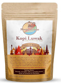 Monkey Business Coffee - Wild Kopi Luwak Coffee Ground Beans - Ethically Sourced - 50 Grams (1.75oz) (Other Weights & Bean Types Available) - Produce of Indonesia…