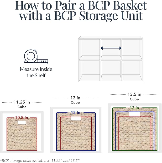 Best Choice Products 12x12in Pack of 5 Cube Storage Baskets, Water Hyacinth Multipurpose Collapsible Organizers, Handwoven Laundry Totes for Laundry, Living Room, Kids Room & Nursery - Black
