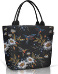 Gloppie Womens Lunch Bags for Work Leakproof Lunch Bag Women Insulated Lunch Tote Cooler Bag Loncheras para mujer Hummingbird Daisy 9L