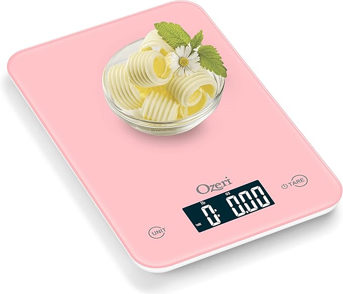 Ozeri Touch Professional Digital Kitchen Scale (12 lbs Edition) in Tempered Glass
