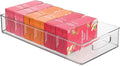 iDesign Stackable Clear Plastic Extra Long Pantry Organizers and Cabinet Storage Bins for Kitchen