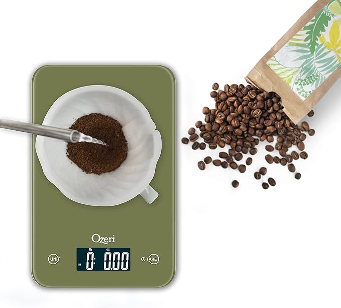Ozeri Touch Professional Digital Kitchen Scale (12 lbs Edition) in Tempered Glass