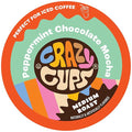 Crazy Cups Flavored Coffee Pods, Peppermint Chocolate Mocha Coffee, Single Serve for Keurig K-Cups Machines, Hot or Iced Medium Roast in Recyclable Pods, 80 Count Value Pack(Pack of 1)