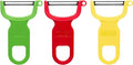 Vegetable Peeler, Swiss Made Sharp Peelers for Kitchen, Set of 3 Y Peeler for Potatoes, Apple Peeler, Vegetables, Fruits, Carbon Blade, Dishwasher Safe