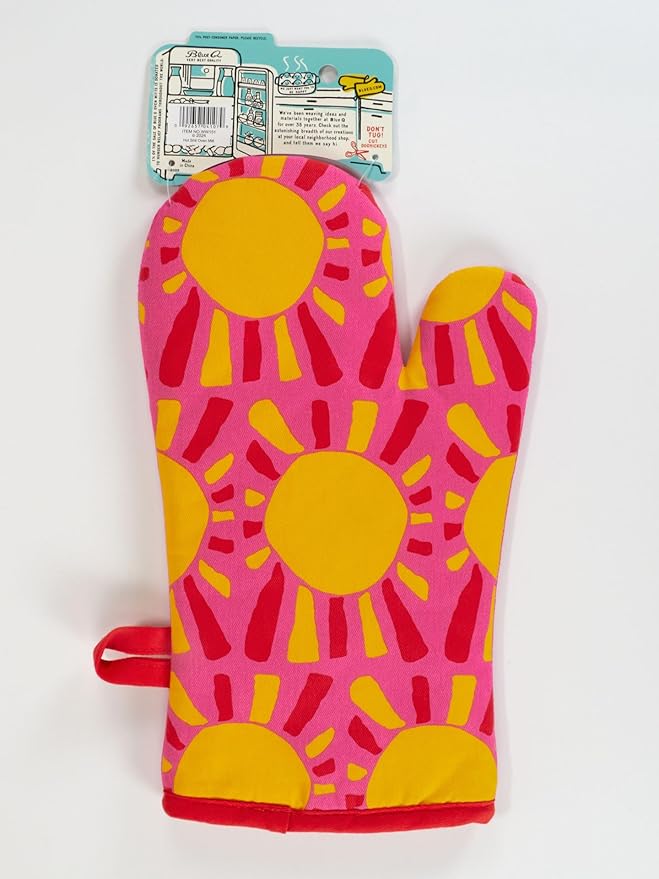 Blue Q Hot Sh*t Funny Oven Mitts - Cute Oven Mitts, Home Kitchen Gifts, Cooking Accessories, Super-Insulated Quilting, Comfy Natural-Fitting Shape, Pot Holders, 100% Cotton, Size 12.5" L x 7.5" W