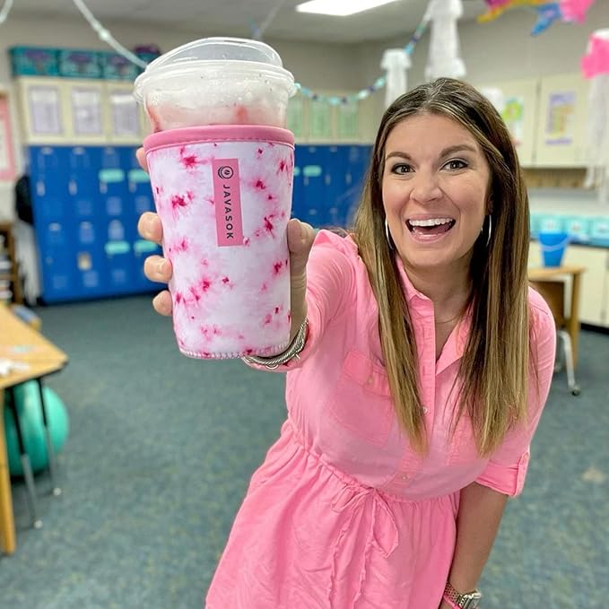Sok It JavaSok Iced Coffee & Cold Soda Insulated Neoprene Cup Sleeve (Happily Ever After, Large: 30-32oz)