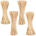 10 Inch (400 Pack) Natural Bamboo Skewers Wide Flat Paddle Bamboo Wood Picks for Grilling, Appetiser, Fruit, Cocktail, Kabob, Barbecue, Sausage