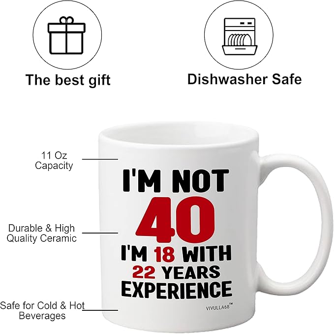 Vivulla68 Funny 40th Birthday Gifts For Men Women, 1985 Birthday Gifts For Women Men