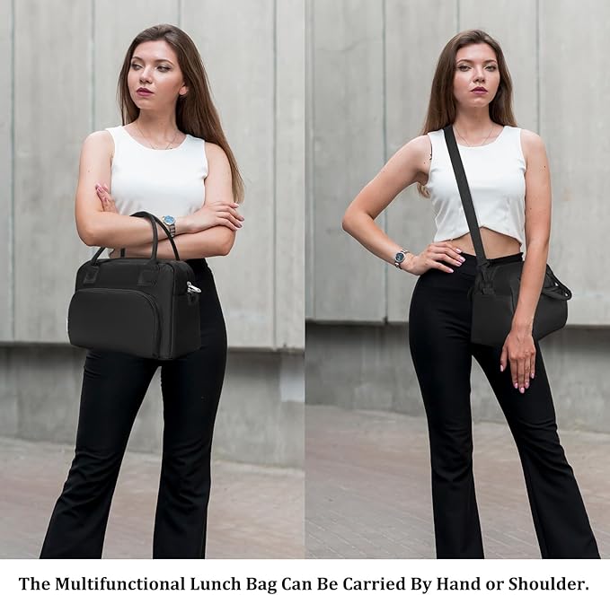 MEXS Insulated Lunch Bag for Women Men Large Reusable Lunch Box Adult Leakproof Portable Cooler Tote Bags for Work Picnic
