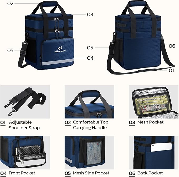 Maelstrom Lunch Box for Men,Insulated Lunch Bag Women/Men,Leakproof Lunch Cooler Bag, Lunch Tote Bag