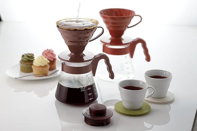 Hario V60 Pour Over Coffee Starter Set, Size 02, Black