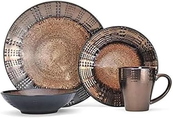 Gourmet Basic by Mikasa Verona 16-Piece Dinnerware Set, Service for 4