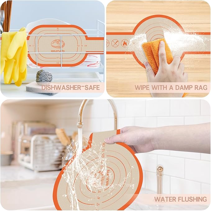 Silicone Bread Sling for Dutch Oven, 2 PCS Non-Stick & Easy Clean Reusable Silicone Baking Mat with Long Handles, Easy to Transfer Sourdough Bread Oval and Round