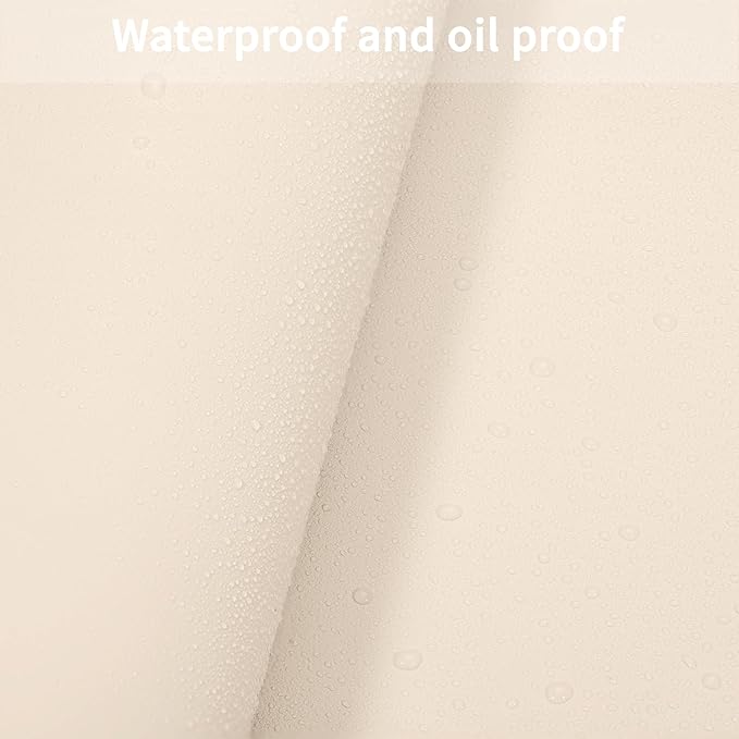 Leather Table Cover,1.8mm Thick,30x60 Inch Desk Cover,Large Desk Mat,Table Protector,Table Cover Protector,Glass Table Protector,Table Top Cover,(Off White+Light Gray,30x60)