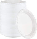 PLASTICPRO 400 Count Disposable 7 Inch White Plastic Plates