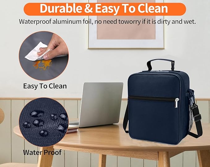 Lunch Box for Men - Reusable Lunch Bag Men Adult Women- Insulated Small LunchBox
