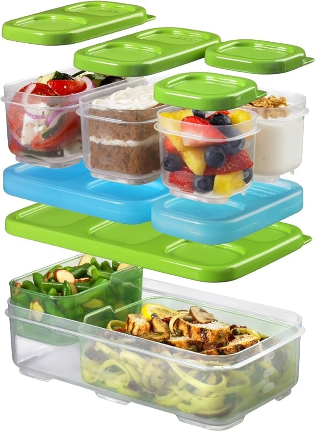 Rubbermaid LunchBlox Entrée Kit, Green