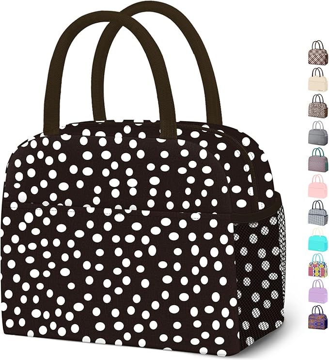 DALINDA Lunch Bag Lunch Box for Women Men Reusable Insulated Lunch Tote Bag,Leakproof Thermal Cooler Sack Food Handbags Case High Capacity for Travel Work Picnic Beach