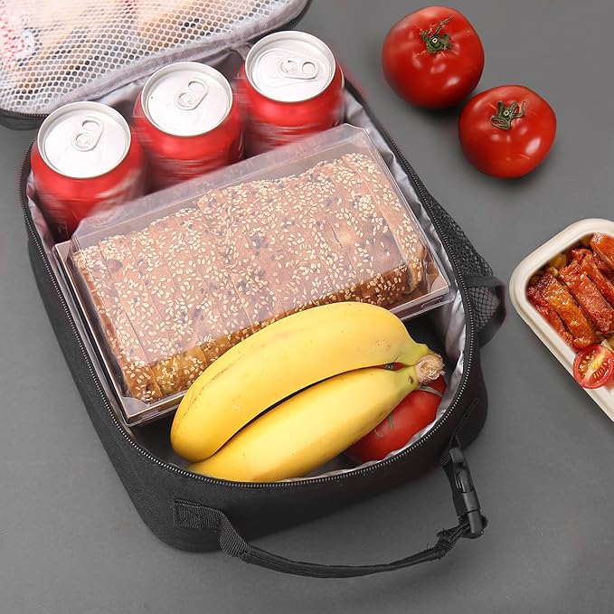 Lunch box Lunch bag for men women Insulated Lunchbox Lunch bags for Work Picnic Travel (Thicken blue)