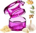 Nextrend Garlic Twister 4th Gen – Garlic Mincer & Garlic Press in One, for Ginger, Herbs, Nuts & more, BPA-Free, Dishwasher Safe, 3–5 Clove Capacity - Purple