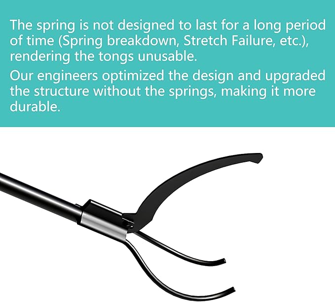 Fire Beauty Fireplace Tongs Log Grabber,Fire Tongs for Fire Pit,Wood Stove Fire Place Tools Accessories