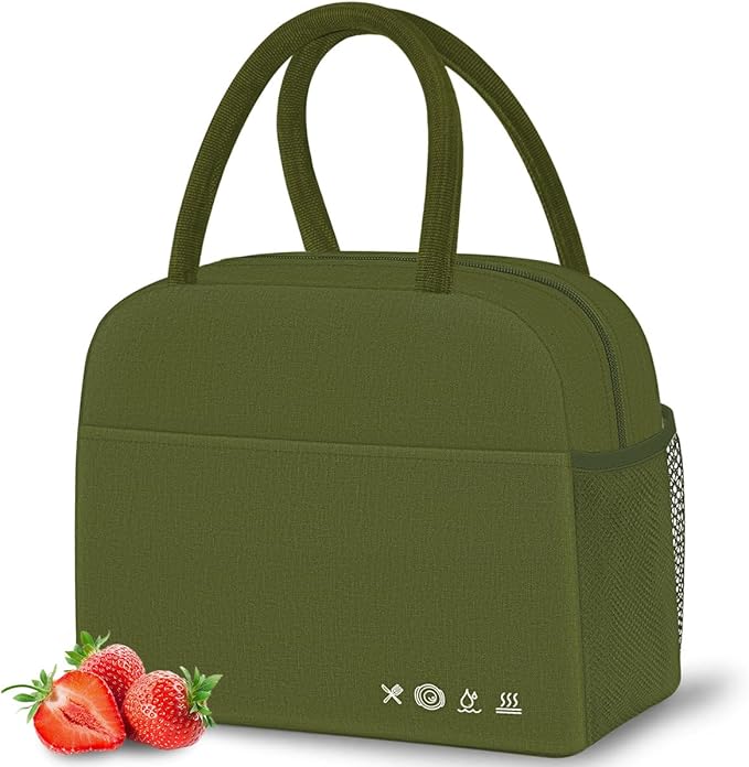 DALINDA Lunch Bag Women,Lunch Box for Women Men Reusable Insulated Lunch Tote Bag High Capacity for Travel Work Picnic