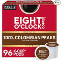 Eight O'Clock Coffee Colombian Peaks Single-Serve Keurig K-Cup Pods, Medium Roast Coffee Pods, 96 Count