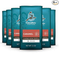 Caribou Coffee, Medium Roast Ground Coffee - Caramel Flavored 66 Ounces (6 Bags of 11 Ounces)