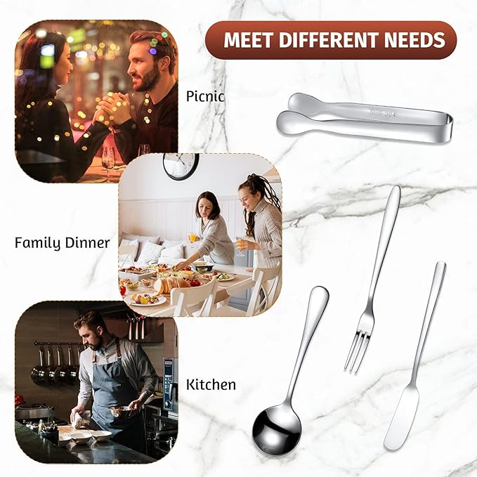 35 Pcs Cheese Butter Spreader Knives Set Charcuterie Accessories Stainless Steel Spreader Knives Charcuterie Boards Utensils Mini Serving Tongs Spoons and Forks for Pastry Making