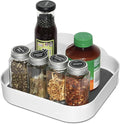 Semlos 9" Square Lazy Susan Turntable Cupboard Organizer for Corner Cabinet - Revolving Spice Rack for Kitchen Storage and Organization, Non-Slip Fridge Organiser