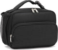 FlowFly Kids Lunch box Insulated Soft Bag Mini Cooler Back to School Thermal Meal Tote Kit for Girls, Boys,Black