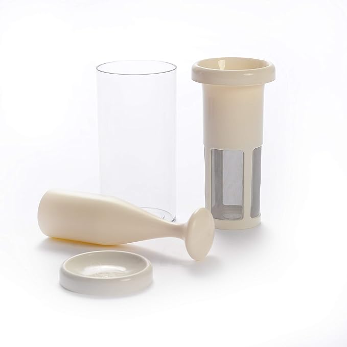 Vegan Milker by Chufamix, kitchen tool to make Plant Milks (soy, rice, oats & nut milk maker) or Coffee (from whole beans). Made in Europe. Recipe E-Book