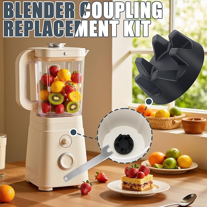 9704230 Blender Coupler with Spanner Wrench Kit, KitchenAid Blender Replacement Parts Compatible with KitchenAid KSB5WH, KSB5, KSB3 Models/Replaces WP9704230VP WP9704230, Easy to Install (5 Pack)