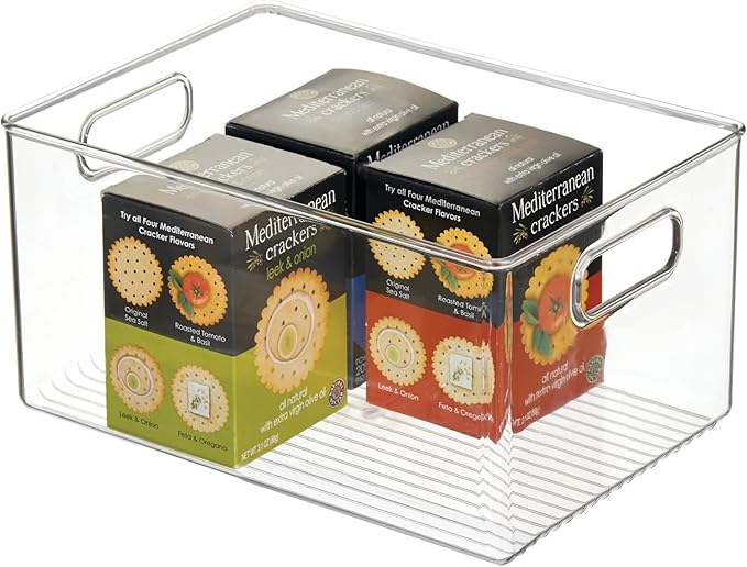 InterDesign iDesign Recycled Plastic Pantry Storage Bin – Linus Collection - Clear