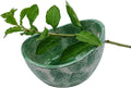 Herb Stripping Bowl with 4 Different Holes Efficient Leaf Removal Tool for Parsley Cilantro Vegetables Durable Resin Kitchen Gadget Veggie Herbs Stripper Imitation Ceramic Pottery Design