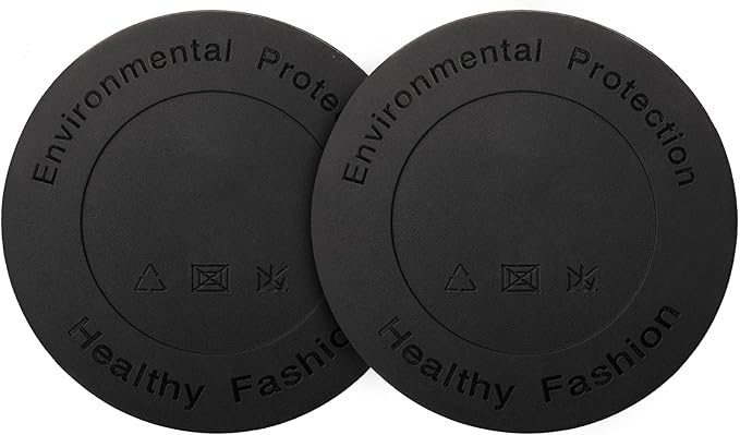 Silicone Bottom Protector for the Bottom of Mugs and Other Containers with a Bottom Diameter of 4.84" 123 mm,Multi-Use Non-Slip Mat(2 Pack)