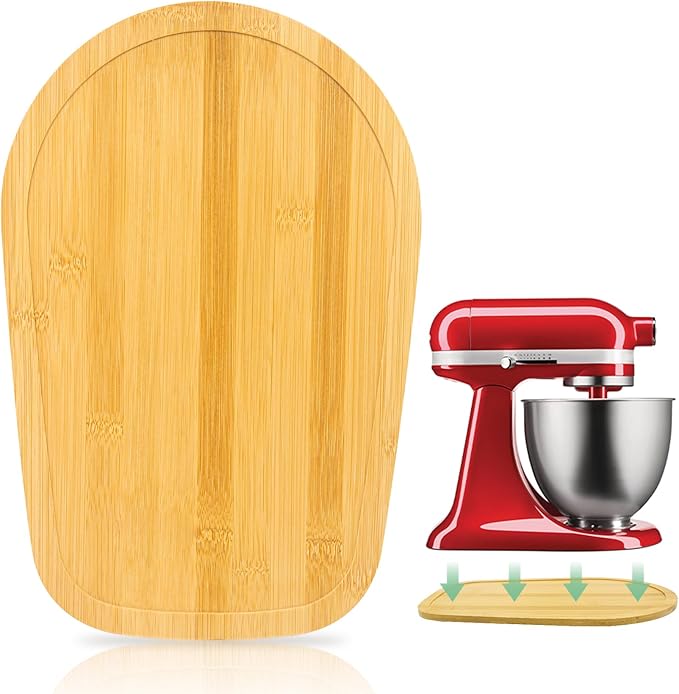 Mixer Slider Compatible with Kitchen aid Mini 3.5 Qt Tilt-Head Stand Mixe - Kitchen Countertop Storage Mover Sliding Caddy for Kitchen Aid Artisan Mixer (3.5 QT - Natural)