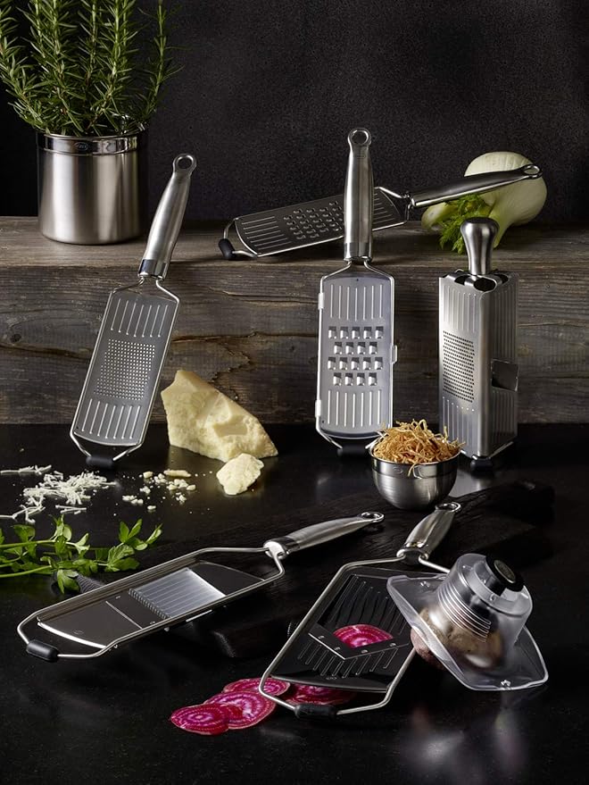 Rosle 95005 Kitchen Collection Stainless Steel Grater/Slicer Fine Stainless