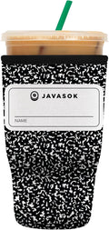 Sok It JavaSok Iced Coffee & Cold Soda Insulated Neoprene Cup Sleeve (Compose Yourself, Large: 30-32oz)
